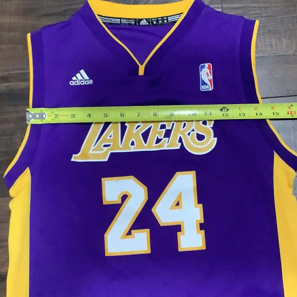Adidas Los Angeles Lakers Kobe Bryant #24 NBA Basketball Youth Jersey Size M